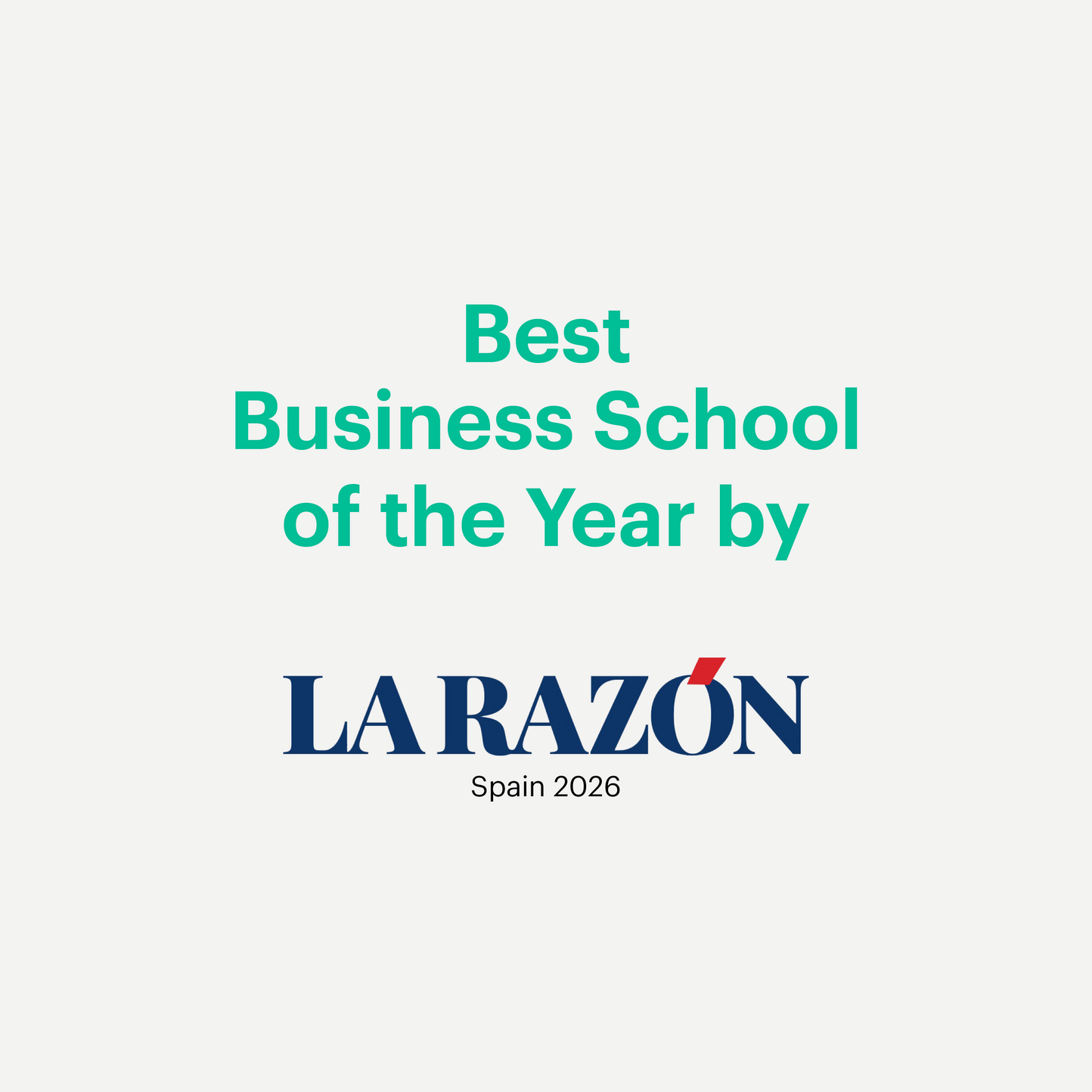 EU Business School Named Best Business School of the Year for the Second Year Running